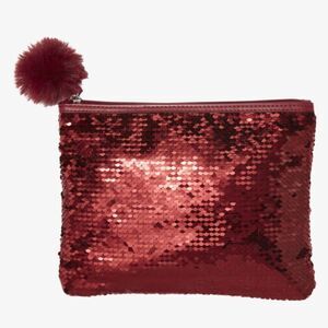 5/$20 — NEW Burgundy Sequin Cosmetic Bag